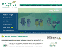 Tablet Screenshot of goldenpeakock.com